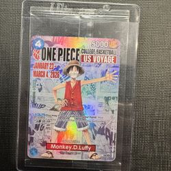 Monkey.D.Luffy (055) (College Basketball US Voyage) - One Piece Promotion Cards (OP-PR)