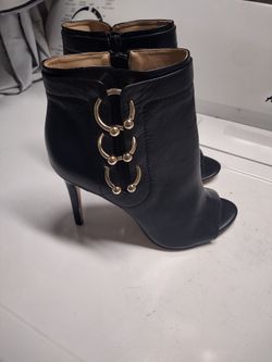 Katy Perry Black Bootie Peep Toe Heels