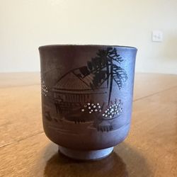 vintage Japanese ceramic tea cup