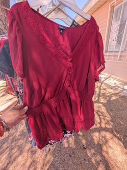 Maroon Blouse