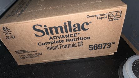 Case of Similac infant formula with iron
