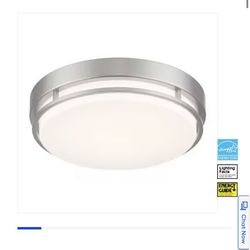 Designers Fountain 1-Light 14-in Brushed Nickel LED Flush Mount Light ENERGY STAR (I Have 3 Will Sell Them For $80)
