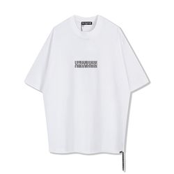 Mastermind Japan Printed White Short-Sleeved Round Neck T-Shirt 
