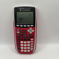 Texas Instruments TI-84 Plus Silver Edition Dark Pink With Cover (Tested/Works).