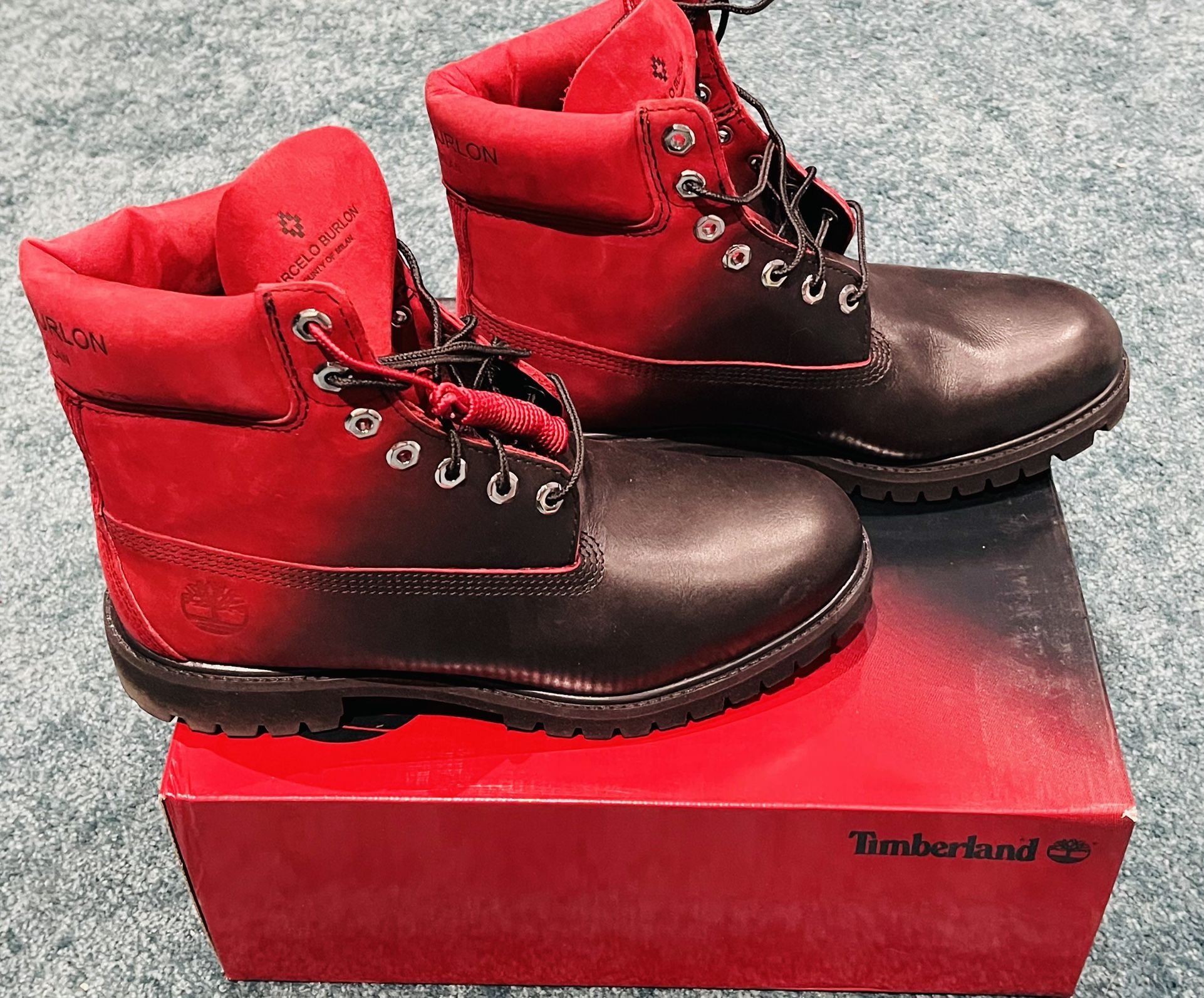 Limited edition Marcelo Burlon Timberland boots