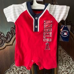 Los Angeles Angels Baby Romper (3/6 Months)