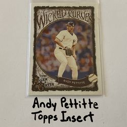 Andy Pettitte New York Yankees All-Star Pitcher Topps Short Print Insert Card.
