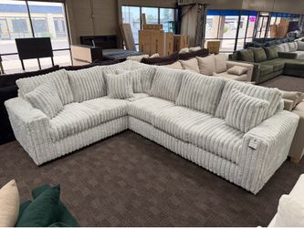 Comfy mink gray sectional