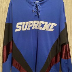Supreme Hooded Hockey Jersey Royal Blue Size M