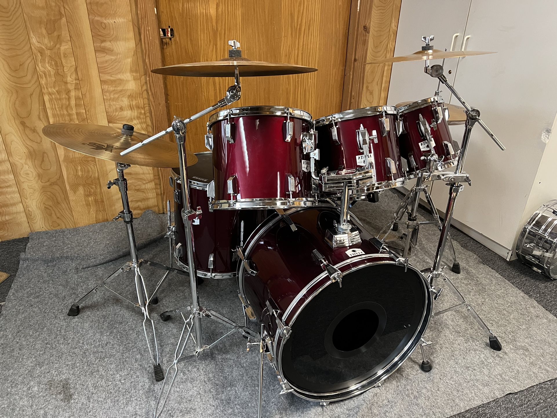 Tama Drums With Sabian Cymbals