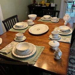 Dinner Ware Martha Stewart Hydrangea Service For 4 With Serving Pieces