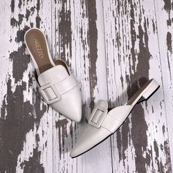 Arezzo Women Off White Slip On Flats
