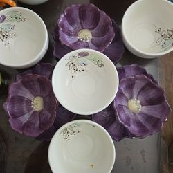 Beautiful Artesanal set of plates!!
