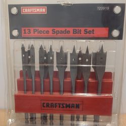 Old Sears Craftsman 13 Piece Spade Bit Set Asking $25 Or Best Offer