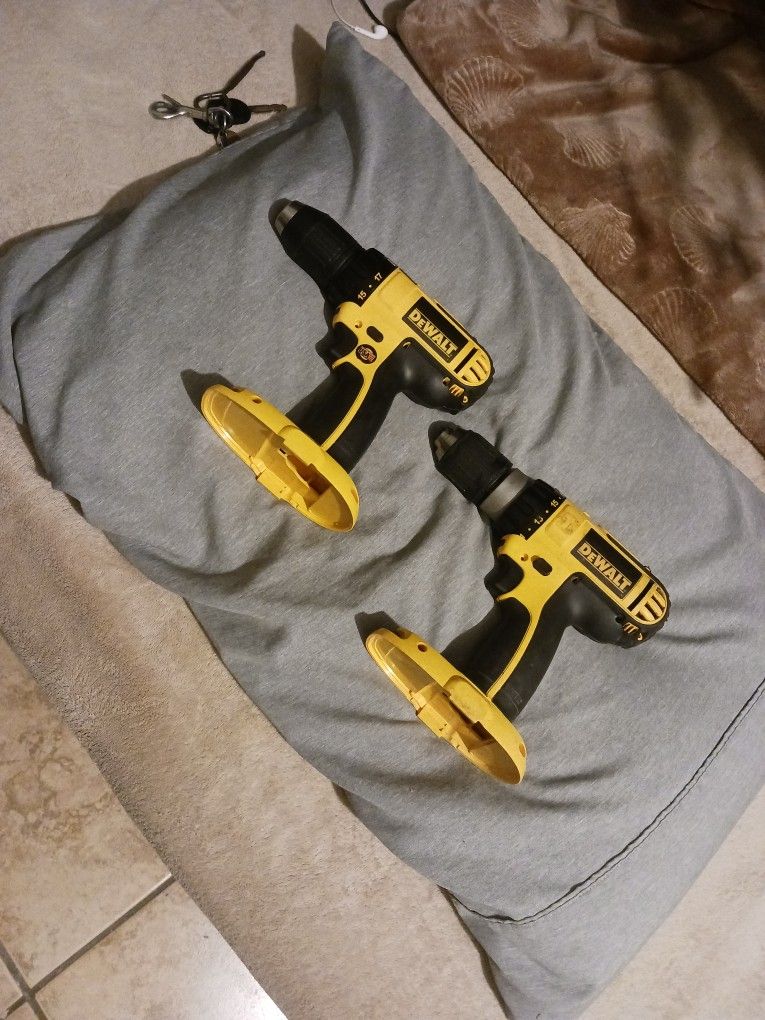 2 Drill Dewalt 18v Only Tolls
