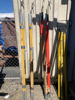 Cable tools 2 Jameson layup sticks 2 Lemco super sticks 3 Hastings measuring sticks