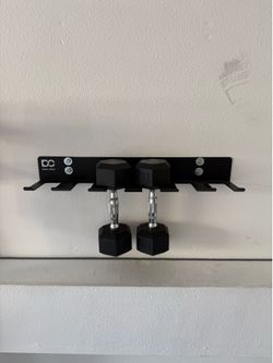 Double Circle Gym Multi-Purpose Wall Rack Weights not Included