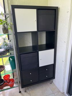 KALLAX Shelf unit, black, 30 3/8x57 7/8 "