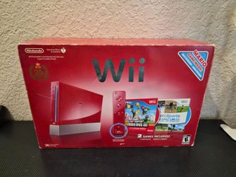Nintendo Wii Red Console with box