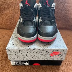 Jordan 4 Bred sz 10.5 used