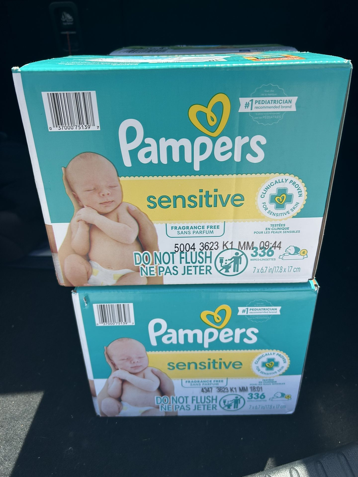 Each Box $15 Pampers Wipes