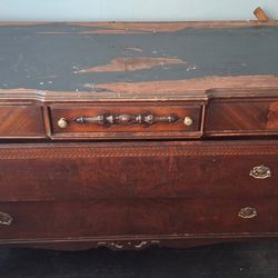 Antique Dresser With Mirror 