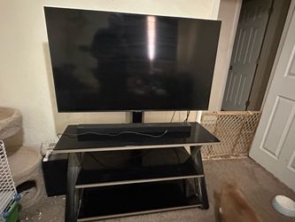 Tv stand sound bar with bass speaker