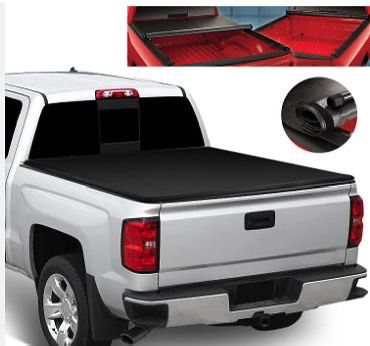 07 to 14 Chevy Silverado Sierra 5.8 short bed Roll Up Tonneau Bed Cover Cubierto Tapa Enrolla Soft  Open Box Never Been Used 