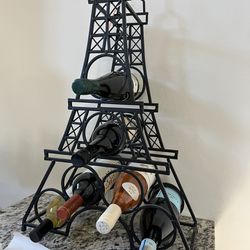 Metal Eiffel Tower Wine Rack