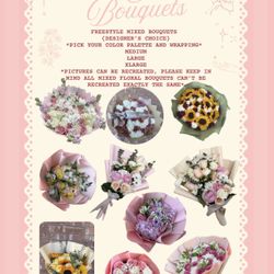Mixed Floral Arrangements For Mother’s Day/ Arreglos Florales Para El Dia De Las Madres