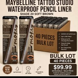 Maybelline Tattoo Studio Waterproof Pencil Liner x40 Bulk Sale
