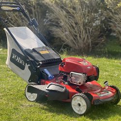 PRO Toro 22” 3n1 SELF PROPELLED Lawn Mower with Push Button Electric Start & MORE 
