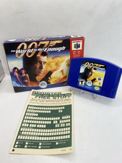 007: The World Is Not Enough  Nintendo 64 (N64) in box reg card authentic tested