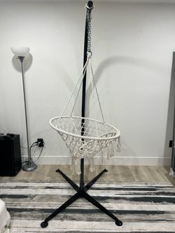 Outdoor hammock chair C stand and chair