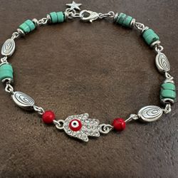 A Unique Handmade  Beaded Bracelet For Protection.