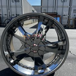 22’ Inch All Chrome  Tyfun Wheels. 