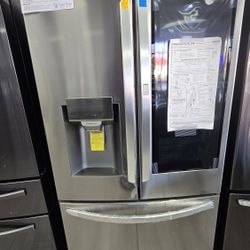LG - 27.5 Cu. Ft. French InstaView Door-in-Door Smart Wi-Fi Enabled Refrigerator - Stainless Steel