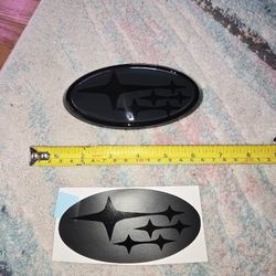 WRX/STI Front and Rear Badge Emblem Set (2015-2021)