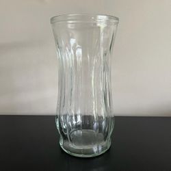 PGC Glass Vase Vintage Textured MCM 9 Inch