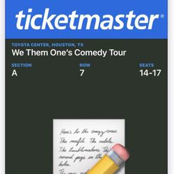 We them Ones Comedy tickets