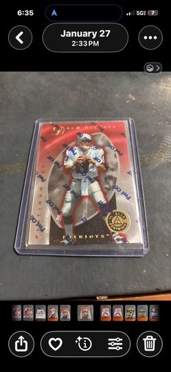 Totally Certified Red Drew Bledsoe Football Card /