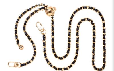 Black and Gold purse Chan strap