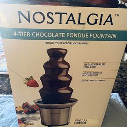 nostalgia chocolate fondue fountain 