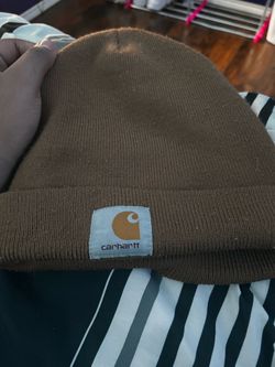 Brown Carhartt beanie