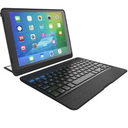 ZAGG Rugged Book Pro | Magnetic-Hinged | Multi Pairing | Durable stand Case & Detachable Wireless Backlit Keyboard | for Apple iPad PRO 9.7-inch [4th 