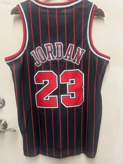 Michael Jordan Chicago Bulls Back With Red Pinstripes New Jersey Size XXL