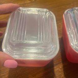 Four Glassware With Glass Lid 