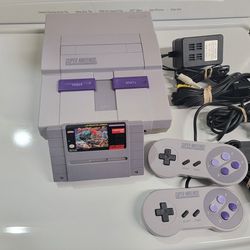 Super Nintendo With Street Fighter 2