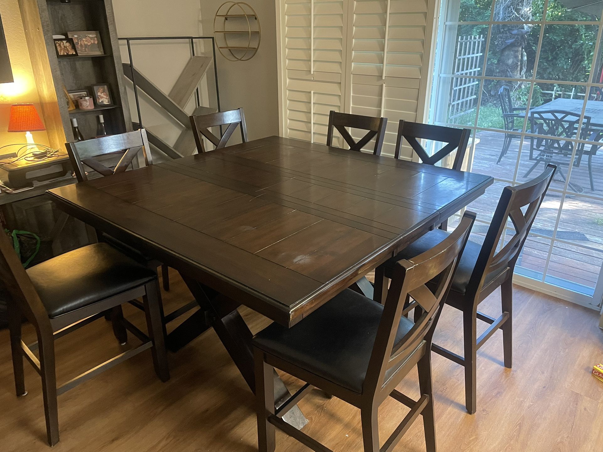 Dining table with chairs