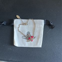 Vivienne Westwood Pink Heart Bracelet